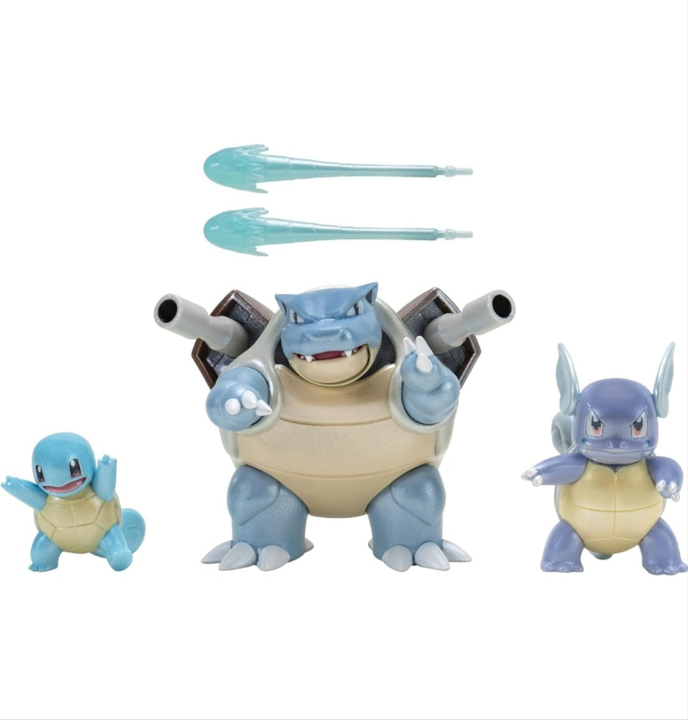 Pokémon Select Evolution 3-pk Squirtle