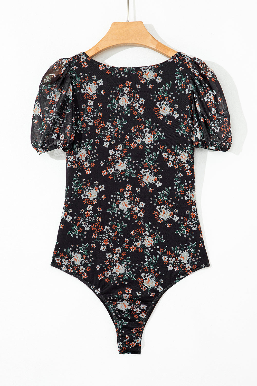 Floral Puff Sleeve Bodysuit