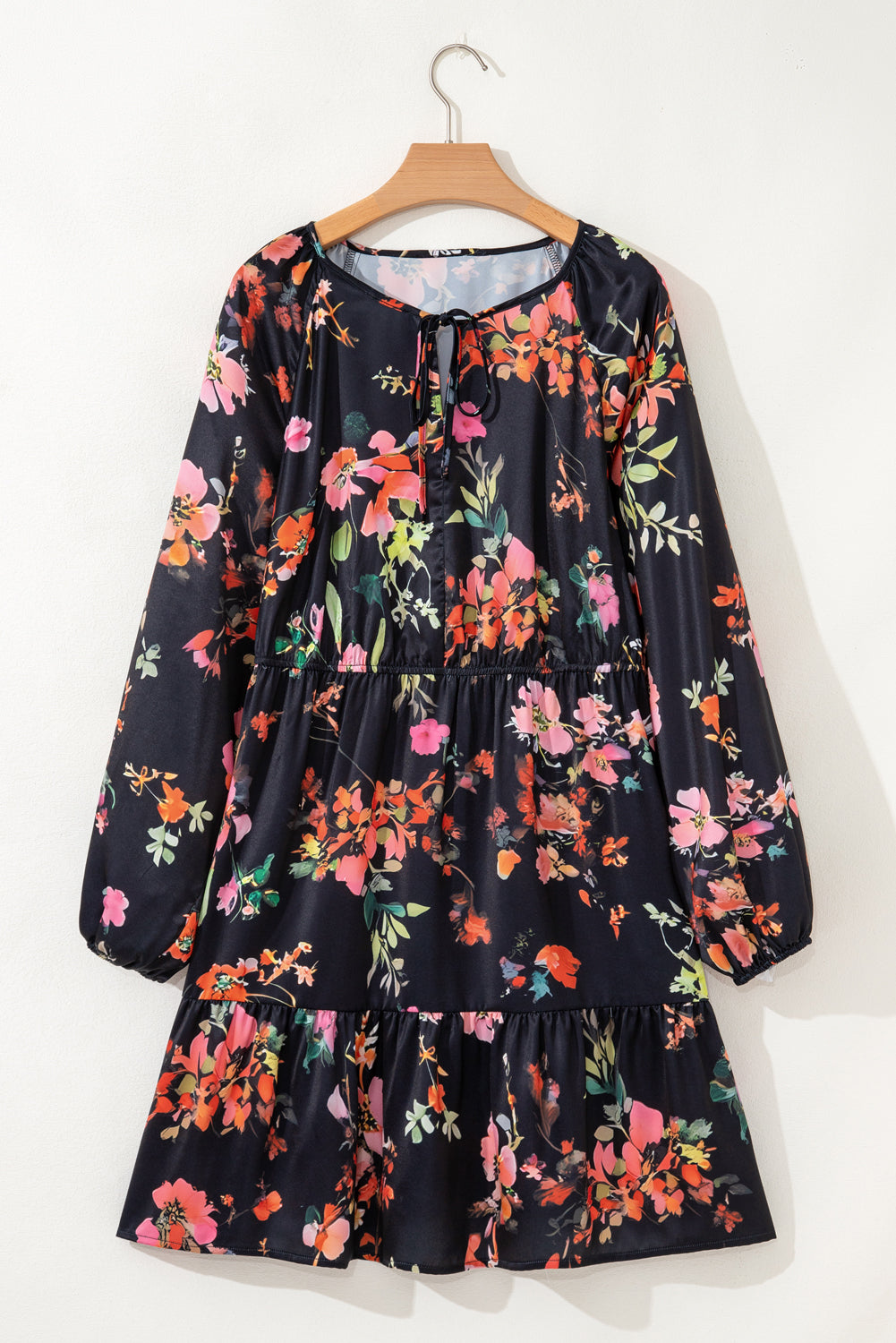 Plus Size Floral Mini Dress