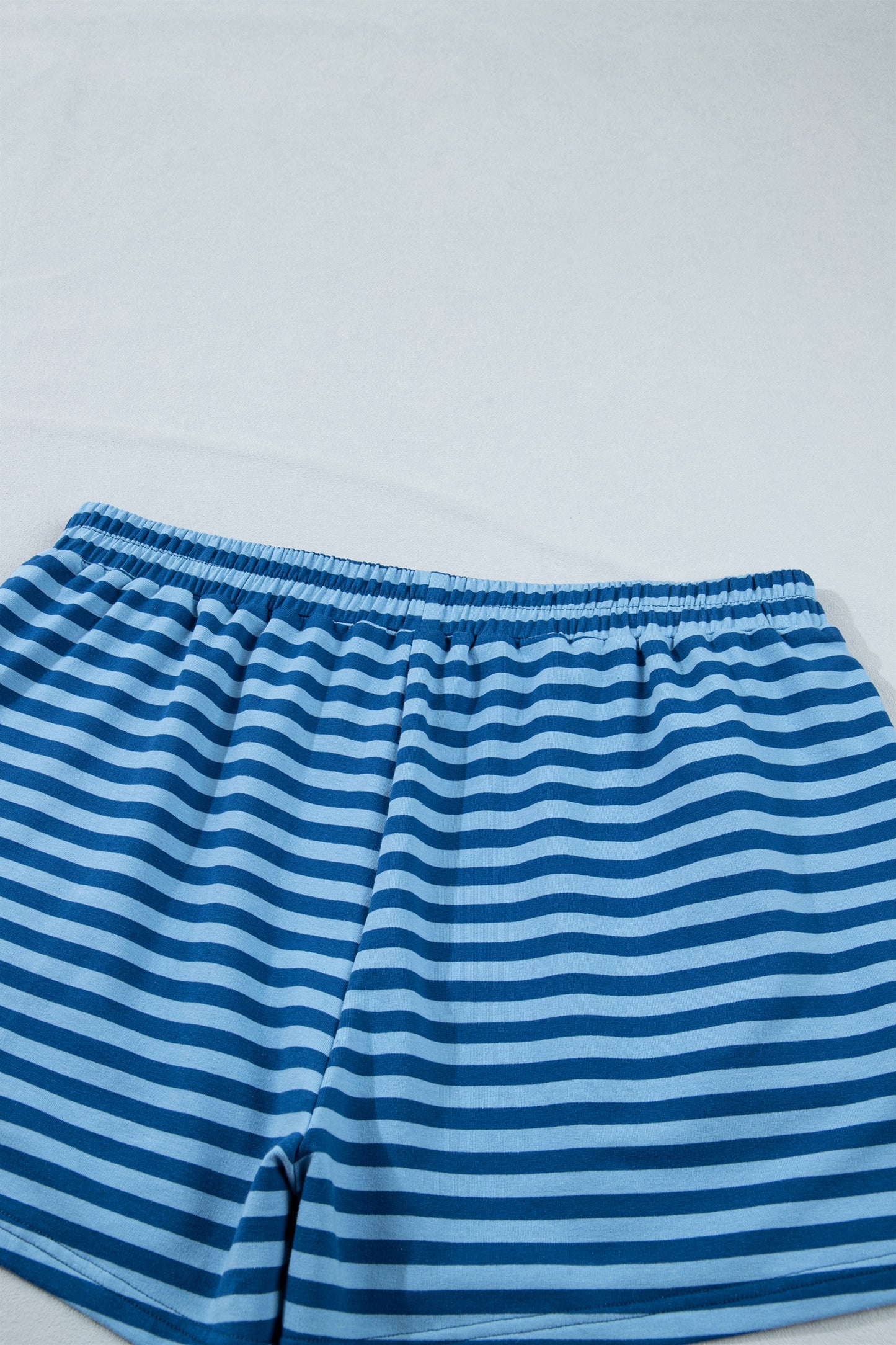 Plus Size Dropped Shoulder Tee and Shorts Two-Piece Set