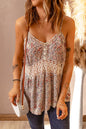 Floral Lace Crochet Spaghetti Strap Tank Top