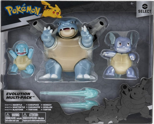 Pokémon Select Evolution 3-pk Squirtle