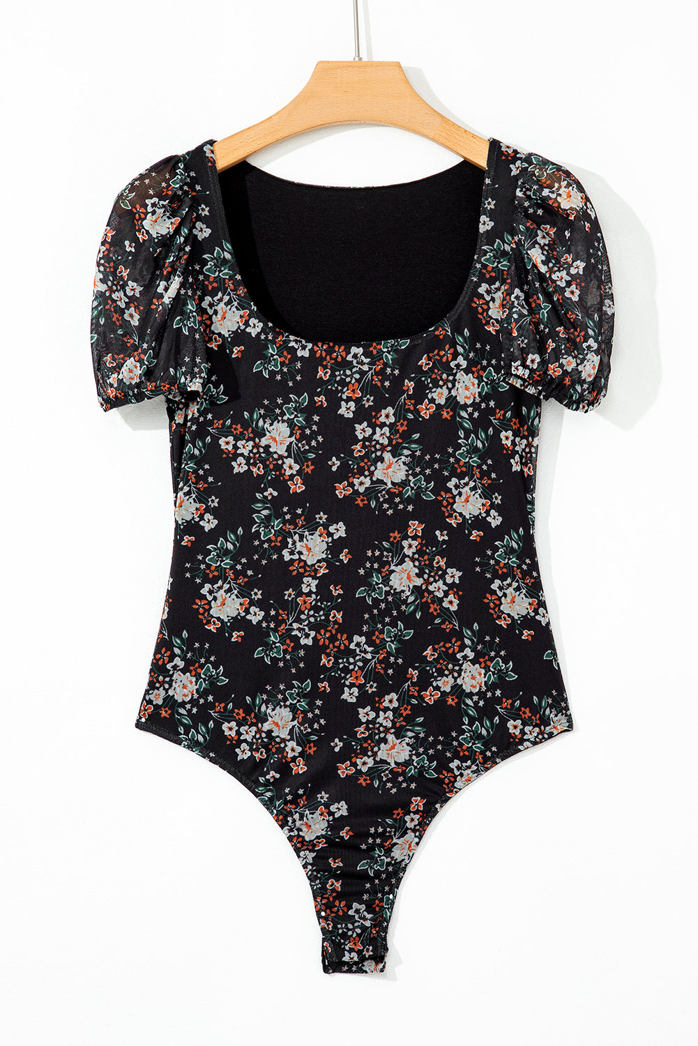 Floral Puff Sleeve Bodysuit