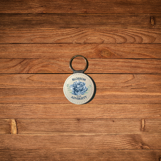 Inspire Blue Rose Keychain