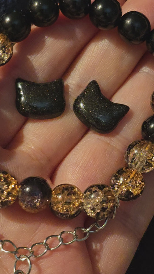 Celestial Kitty Bracelet & Earing Set